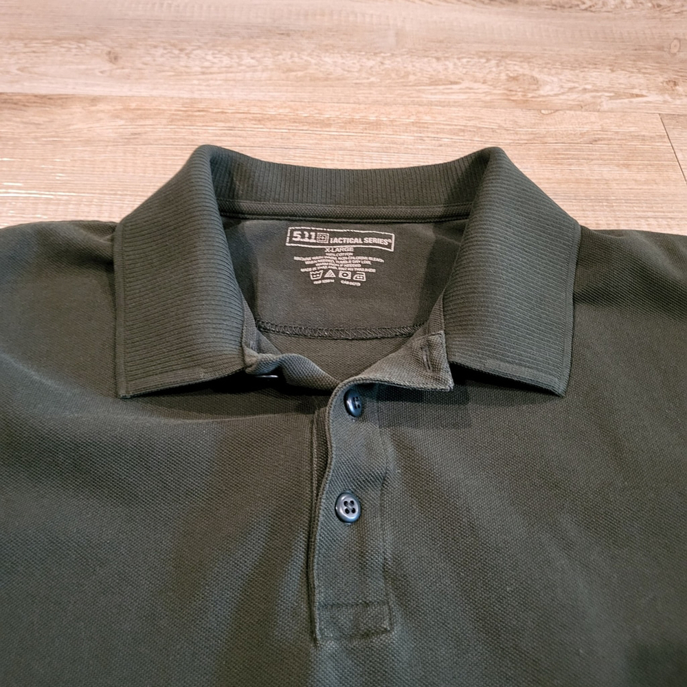 5.11 Tatical Series Long Sleeve Knit Cotton Polo Mens Size XXL - Picture 3 of 7